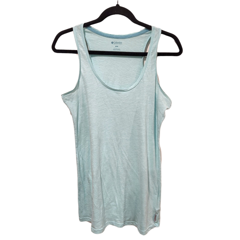 Columbia Womens Light Green Racerback Tank Top Size Medium